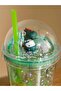 Colorless Soft Drink Glass with Straw (S6) - 3