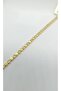 Stone Detailed Honeycomb Pattern Gold Bracelet (17+2 cm)