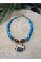 Tibet Agate Natural Stone African Design Necklace - 2
