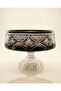 Hand Cut Crystal Decor Akça Series Tableware Presentation Bowl / Glass Bowl / Baton Bowl