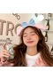 My Melody Pink Women & Girls Plush Crown Rabbit Ear Crown Kawaii Cute Soft Daily & Party