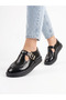 Genuine Leather Mary Jane Shoes - Handcrafted Premium Cowhide Leather - Black Patent Leather Mryjane0025 - 5