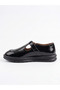 Genuine Leather Mary Jane Shoes - Handcrafted Premium Cowhide Leather - Black Patent Leather Mryjane0025 - 3