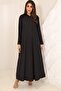Premium Hindi Hareer Black Abaya for Women | Elegant Luxury Modest Wear - 3