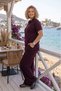 Women's Polo Collar Half-Zip Wide-Leg Two-Piece Set - Effortless Athletic Elegance - 5