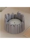 Crystal Kaya Tealight Candle Holder, Mini Flower Pot Silicone Mold K-1559, Stone Powder Polyester Plaster Mold - 6