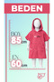 Pink Kids' Beach and Pool Poncho - Hooded Bath and After-The-Beach Bathrobe Towel - 3