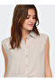 قميص Onlsıesta S/L Linen Bl Pnt Noos بيج للنساء 15367416 - 6