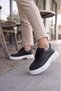 Jy06 Solven Lace-Up Leather Men's Casual Sports Classic Shoes Cbt - Black - 3