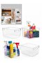 1 Piece Transparent Acrylic Refrigerator Organizer - Kitchen, Bathroom, and Cabinet Organization Box Organizer