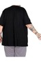 Large Size Men's Pear Tshirt C26210 Black - 5