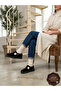 Genuine Leather Mary Jane Shoes - Handcrafted Premium Cowhide Leather - Thermo Sole - Black Suede - 2