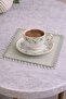 Crystal Bead Detailed Nile Green Presentation Napkin (20X20 cm) (1 Piece) - 2