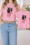 Mother-Daughter Matching Oversize T-Shirt Twin T-Shirt 100% Cotton Comfortable Fit (Single Price)