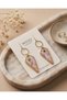 Handmade Colorful Polymer Clay Earrings |   Geometric Pattern, Lightweight and Stylish Design