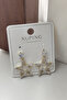 Xuping Vip Women's Special Design Star Mini Baguette Stone Dangle Elegant Nail Model 1.8cm Earrings