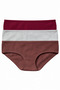 Ultra Comfortable 100% Cotton Ribbed Panties 3-Piece Set - 4