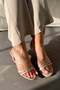 Yolante Thin Strap Heeled Sandals Beige - 3