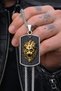 Stainless Steel Anthracite Gold Silver Color Power Symbol Lion Head -King Lion Necklace - 5