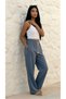 Women's High Waist Muslin Wide Leg Palazzo Pants - 3