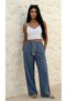 Women's High Waist Muslin Wide Leg Palazzo Pants - 2