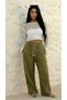 Women's High Waist Muslin Wide Leg Palazzo Pants - 2
