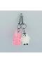 Penguin and Rabbit Figured Zipper Bag Clothes Ornament Charm Keychain 2 Pieces - 7