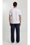 Men's Ribbed Baggy Comfortable Fit 2 Thread Wide Leg Sweatpants - 5
