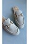 Liora Soft Touch Beige Leather Slippers - 3