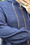Women's Clothing Plus Size Embossed Printed Hooded Bag Cap with Pockets - 2