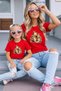 Mother-Daughter Matching Oversize T-Shirt Twin T-Shirt 100% Cotton Comfortable Fit (Single Price)