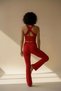 Women's Crop Athlete High Waist Spanish Leggings Set - 3