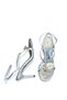 Women's Sandals High Heel Silver Banded with Accessories New Season D3741 - 4
