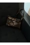 Gold Buckle Baguette Women's Shoulder Bag |   Forel - 2