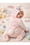 Baby Rabbit Ear Hooded Jumpsuit Cotton Plush Soft - 2