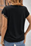 Women's V-Neck Front Buttoned Patterned Viscose Blouse - 3