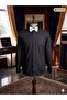 Ars Ata Collar Black Buttoned Slim Fit Cotton Men's Bridal Suit & Tuxedo Shirt - Special Design with Cuffs - 2