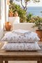 40 cm Cornered Luxury Ranforce Spring Patterned 100% Cotton 62 Wire Elastic Bed Sheet |   Rustic Spring Series - 2