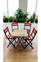 Balkon Bahçe Mutfak Bistro Set Katlanır Masa-sandalye - 2