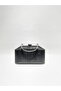Black Color Laser Fabric Wavy Glitter Evening Dress Clutch Chain Strap Hand-Held Wedding Engagement Evening Bag - 3