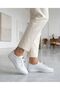 White Genuine Leather Women's Comfortable Orthopedic Casual Shoes