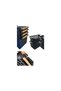 4 Pieces Wooden Color Plastic Handle Organizer Basket Organizer (Black) - 3
