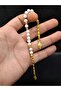 Special Model Gold Color Combination Natural Stone Zaza Prayer Beads - 2