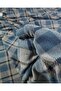 Gray Blue Plaid Knitted Fabric Width: 140cm - 3
