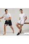 2in1 Black and White Combed Cotton Shorts Sports Bermuda Stripe 2-Piece Basketball Football Fitness Training Shorts - 2