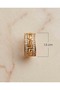 Rovix Labyrinth Motif Zircon Stone Rectangular Steel Xuping Earrings - 4