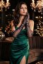 Noctyra Pearl Mesh Couture Navy Blue Gloves – Long Tulle with Pearl Detail, Luxurious Event Accessory