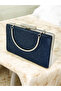 Colorful Single Side Stone Metal Handle Women's Evening Dress Bag Wedding Engagement Graduation - 7