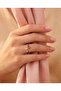 Melvra Heart Shaped Zircon Stone Flower Branch Detailed Adjustable Ring - 2