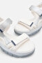 Elara Rosetti White Navy Blue Women's Daily Orthopedic Sole Ergonomic Comfortable Stylish Velcro Adjustable Buckle Sandals - 5